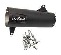 Silenziatore posteriore LeoVince Copri silenziatore nero 370mm destro