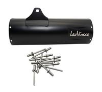 Silenziatore posteriore LeoVince Copri silenziatore nero 370mm sinistro