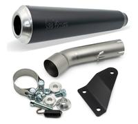Silenziatore posteriore LeoVince SLIP-ON CLASSIC RACER Black Edition inox