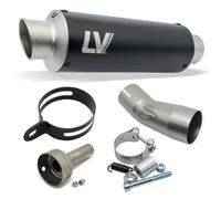 Silenziatore posteriore LeoVince SLIP-ON SBK GP CORSA RACING Black Edition inox