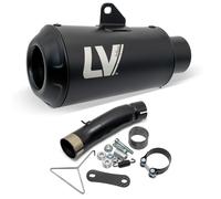 Silenziatore posteriore LeoVince SLIP-ON SBK LV-10 FULL BLACK, acciaio inox