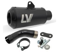 Silenziatore posteriore LeoVince SLIP-ON SBK LV-10 FULL BLACK, acciaio inox