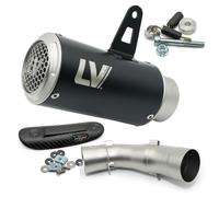 Leovince Lv Corsa S Black Edition Ktm Duke 990 Abs 2024 Not Homologated Muffler Argento Not Homologated