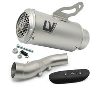 Leovince Lv Corsa S Titanium Kawasaki Z 900 Abs 20-24 Homologated Muffler Argento Homologated