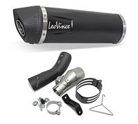 Silenziatore posteriore LeoVince SLIP-ON SBK LV ONE EVO Black Edition, acciaio inossidabile nero, cappuccio in carbonio, con omologazione per Honda CRF 1100 L Africa Twin/Adventure Sport/DCT
