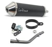 Silenziatore posteriore LeoVince SLIP-ON X-FIGHT, carbon, acciaio inox per Rieju