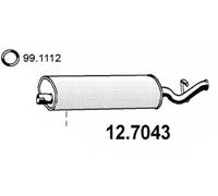 SILENZIATORE POSTERIORE MARMITTA FIAT TEMPRA 2.0 i.e. 90- 83KW 113CV