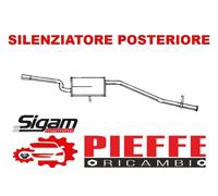 Silenziatore posteriore marmitta SIGAM 12681 FIAT Uno 45 i.e. 1.0 45 CV 33Kw