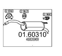 Silenziatore Posteriore Mts 01.60310