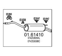 MTS 01.61410 Marmitta