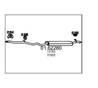 SILENZIATORE POSTERIORE LANCIA DEDRA 1.6 i.e MTS PER 7672042