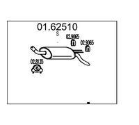 MTS 01.62510 Marmitta