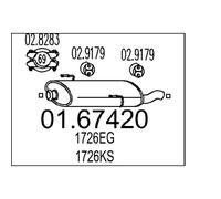 MTS 01.67420 Marmitta