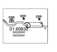 Silenziatore Posteriore Mts 01.69930
