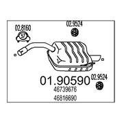 MTS 01.90590 Marmitta