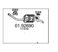 Silenziatore Posteriore Mts 01.92690