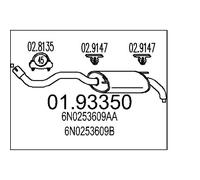 MTS 01.93350 Marmitta