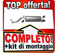 Silenziatore Posteriore per ALFA ROMEO MITO 1.4 16V 78, 95, 105CV