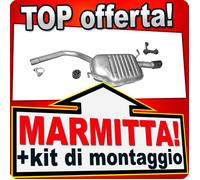 Silenziatore Posteriore per AUDI A4 B6 B7 Familiare 1.6 102PS Marmitta