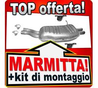 Silenziatore Posteriore per BMW 3 (E46) 320 325 330 1999-2005 Marmitta