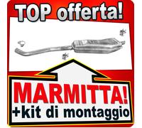 Silenziatore Posteriore per BMW 5 (E34) 520 150CV 1990-1997 Marmitta