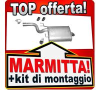 Silenziatore Posteriore per BMW 5 (E39) 520 150PS 523 170PS 1995-1998 Marmitta