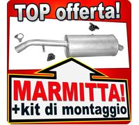Silenziatore Posteriore per CITROËN C2 C3 I & PEUGEOT 1007 1.4 HDi al 12.2009