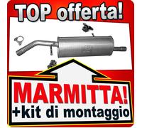 Silenziatore Posteriore per CITROEN C3 DS3 1.4 VTi 95 e 98 CV 2009-2015