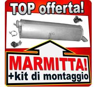 Silenziatore posteriore per CITROEN C4 PEUGEOT 307 2.0 136/138 CV 2001-2007