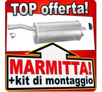 Silenziatore Posteriore per FIAT DOBLO (119) 1.2 09.2000-2005 Marmitta