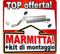 Silenziatore Posteriore per FIAT GRANDE PUNTO 1.9 MJTD dal 2005 Marmitta