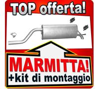Silenziatore Posteriore per FIAT GRANDE PUNTO (199) 1.2 65CV dal 09.2005