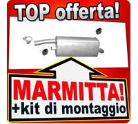 Silenziatore Posteriore per FORD FIESTA V MAZDA 2 1.6 16V 2001-2007 Marmitta
