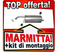 Silenziatore Posteriore per FORD FIESTA VI 1.25 1.4 16V 2008-2012 Marmitta