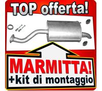 Silenziatore Posteriore per HONDA JAZZ II 1.2 1.3/1.4 8V 2001-2008 Marmitta