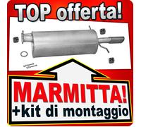 Silenziatore Posteriore per MAZDA 626 V 1.8/1.9 2.0 16V 04.1997-12.2003 Marmitta