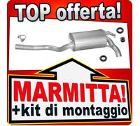 Silenziatore Posteriore per MERCEDES 190 (W201) 2.0 D 2.0 1982-1993 Marmitta