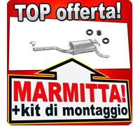 Silenziatore Posteriore per MERCEDES 190 (W201) 2.5 Diesel 90CV 1988-1993