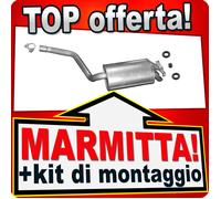 Silenziatore Posteriore per MERCEDES 190 (W201) E 2.0 2.3 2.6 86-93 Marmitta