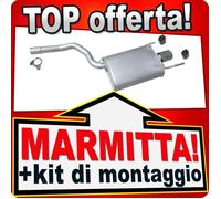 Silenziatore Posteriore per MERCEDES CLK C208 A208 200 230 2.0 & 2.3 compressore
