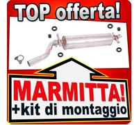 Silenziatore posteriore per MERCEDES (W123) 200 230E (C123) 230CE
