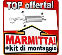 Silenziatore Posteriore per MITSUBISHI CARISMA 1.8 GDI 03.1999-2005 Marmitta