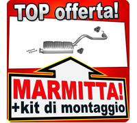 Silenziatore Posteriore per MITSUBISHI L200 2.5 D TD 4X4 87-96 Marmitta