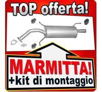 Silenziatore Posteriore per MITSUBISHI LANCER 1.3 82 CV 1.6 98 CV 3 volumi
