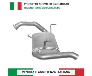 SILENZIATORE POSTERIORE PER MITSUBISHI SPACE STAR 1.6 16V _ KW 72 CV 98