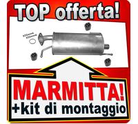 Silenziatore Posteriore per OPEL AGILA B SUZUKI 1.0 1.2 anche LPG Marmitta