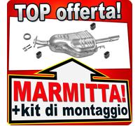 Silenziatore Posteriore per OPEL ASTRA G 1.6 75/84/100 CV 1.4 3-Volumi 98-04