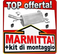Silenziatore Posteriore per OPEL CORSA C 1.4 16V TWINPORT 1.2 16V 2000-2006