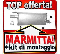 Silenziatore Posteriore per OPEL MERIVA A 1.6 8V 16V 2003-2010 Marmitta
