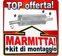 Silenziatore posteriore per OPEL OMEGA B 2.0 16V 116/136 CV